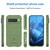 Google Pixel 9 Full Coverage Shockproof TPU Phone Case - Green