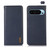 Google Pixel 9 KHAZNEH Nappa Top Layer Cowhide Leather Phone Case - Blue