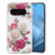 Google Pixel 9 Pro Colored Drawing Pattern Transparent TPU Phone Case - Peony