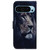 Google Pixel 9 Pro Coloured Drawing Flip Leather Phone Case - Lion