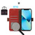 Google Pixel 9 Pro Crazy Horse Top Layer Cowhide Leather Phone Case - Red