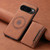 Google Pixel 9 Pro Denior D13 Retro Texture Leather MagSafe Card Bag Phone Case - Brown