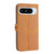Google Pixel 9 Pro Embossed Happy Cat Pattern Flip Leather Phone Case - Yellow