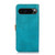 Google Pixel 9 Pro KHAZNEH Dual-color Cowhide Texture Flip Leather Phone Case - Blue