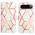 Google Pixel 9 Pro PT003 Marble Pattern Flip Leather Phone Case - Pink White