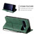 Google Pixel 9 Pro Skin Feel Splicing Leather Phone Case - Green