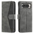 Google Pixel 9 Pro XL Nail Skin Feel Stitching Calf Texture Leather Phone Case - Grey