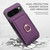 Google Pixel 9 RFID Anti-theft Card Ring Holder Phone Case - Dark Purple