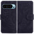 Google Pixel 9 Tiger Embossing Pattern Flip Leather Phone Case - Black