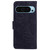 Google Pixel 9 Tiger Embossing Pattern Flip Leather Phone Case - Black