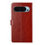 Google Pixel 9 Y-shaped Pattern Flip Leather Phone Case - Brown