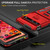 Google Pixel 9/9 Pro Armor PC + TPU Camera Shield Phone Case - Red