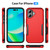 CLICK Impact MagSafe Series iPhone 16 Case - Red Black