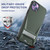 MyBat Pro Beyonder Series Case with Tempered Glass with Kickstand for Apple iPhone 14 Plus - Blackish Green