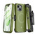 MyBat Pro Antimicrobial Maverick Series w/ MagSafe Case with Holster and Tempered Glass for Apple iPhone 15 Plus - Army Green / Black