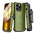 MyBat Pro Antimicrobial Maverick Series w/ MagSafe Case with Holster and Tempered Glass for Apple iPhone 13 Pro - Army Green / Black