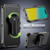 MyBat Pro Antimicrobial Maverick Series w/ MagSafe Case with Holster and Tempered Glass for Apple iPhone 16 Pro - Gray / Black