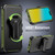 MyBat Pro Antimicrobial Maverick Series w/ MagSafe Case with Holster and Tempered Glass for Apple iPhone 16 Pro Max - Army Green / Black