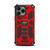 MyBat Sturdy Hybrid Protector Cover (with Stand) for Apple iPhone 16 Pro Max - Red / Black