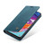 CaseMe-013 Multifunctional Retro Frosted Horizontal Flip Leather Case Galaxy A70, with Card Slot & Holder & Zipper Wallet & Photo Frame - Blue