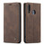 Galaxy A20s CaseMe-013 Multifunctional Horizontal Flip Leather Case with Card Slot & Holder & Wallet - Coffee