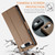 Google Pixel 8a CaseMe 023 Butterfly Buckle Litchi Texture RFID Anti-theft Leather Phone Case - Brown Google Pixel 8a CaseMe 023 Butterfly Buckle Litchi Texture RFID Anti-theft Leather Phone Case - Brown