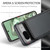 Google Pixel 8a CaseMe C22 Card Slots Holder RFID Anti-theft Phone Case - Black