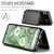Google Pixel 8a CaseMe C22 Card Slots Holder RFID Anti-theft Phone Case - Black