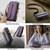 iPhone 14 Pro CaseMe C36 Card Slots Zipper Wallet RFID Anti-theft Leather Phone Case - Purple