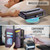 iPhone 15 Pro CaseMe C36 Card Slots Zipper Wallet RFID Anti-theft Leather Phone Case - Purple