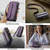 iPhone 15 Pro CaseMe C36 Card Slots Zipper Wallet RFID Anti-theft Leather Phone Case - Purple