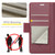 Samsung Galaxy A05s CaseMe 023 Butterfly Buckle Litchi Texture RFID Anti-theft Leather Phone Case - Wine Red