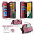 Samsung Galaxy A13 5G / 4G CaseMe C36 Card Slots Zipper Wallet RFID Anti-theft Leather Phone Case - Wine Red