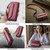 Samsung Galaxy A13 5G / 4G CaseMe C36 Card Slots Zipper Wallet RFID Anti-theft Leather Phone Case - Wine Red