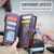 Samsung Galaxy A14 5G / 4G CaseMe C36 Card Slots Zipper Wallet RFID Anti-theft Leather Phone Case - Purple