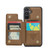Samsung Galaxy A15 CaseMe C22 Litchi Texture RFID Anti-theft Leather Phone Case - Brown