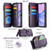 Samsung Galaxy A15 CaseMe C36 Card Slots Zipper Wallet RFID Anti-theft Leather Phone Case - Purple Samsung Galaxy A15 CaseMe C36 Card Slots Zipper Wallet RFID Anti-theft Leather Phone Case - Purple
