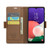 Samsung Galaxy A22 5G CaseMe 023 Butterfly Buckle Litchi Texture RFID Anti-theft Leather Phone Case - Brown