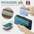 Samsung Galaxy A22 5G CaseMe C36 Card Slots Zipper Wallet RFID Anti-theft Leather Phone Case - Blue-green