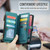 Samsung Galaxy A24 CaseMe C36 Card Slots Zipper Wallet RFID Anti-theft Leather Phone Case - Blue-green Samsung Galaxy A24 CaseMe C36 Card Slots Zipper Wallet RFID Anti-theft Leather Phone Case - Blue-green