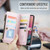 Samsung Galaxy A24 CaseMe C36 Card Slots Zipper Wallet RFID Anti-theft Leather Phone Case - Pink