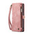 Samsung Galaxy A25 4G CaseMe 008 Multifunctional Zipper Wallet Leather Phone Case with Lanyard - Pink Samsung Galaxy A25 4G CaseMe 008 Multifunctional Zipper Wallet Leather Phone Case with Lanyard - Pink