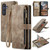 Samsung Galaxy A25 4G CaseMe C30 Card Slots Zipper Wallet Leather Phone Case - Brown