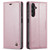 Samsung Galaxy A25 CaseMe 003 Crazy Horse Texture Flip Leather Phone Case - Pink Samsung Galaxy A25 CaseMe 003 Crazy Horse Texture Flip Leather Phone Case - Pink