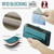 Samsung Galaxy A33 5G CaseMe C36 Card Slots Zipper Wallet RFID Anti-theft Leather Phone Case - Blue-green