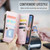 Samsung Galaxy A34 5G CaseMe C36 Card Slots Zipper Wallet RFID Anti-theft Leather Phone Case - Pink