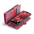 Samsung Galaxy A35 5G CaseMe 008 Multifunctional Zipper Wallet Leather Phone Case with Lanyard - Red