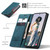 Samsung Galaxy A35 5G CaseMe 013 Multifunctional Horizontal Flip Leather Phone Case - Blue Samsung Galaxy A35 5G CaseMe 013 Multifunctional Horizontal Flip Leather Phone Case - Blue