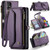 Samsung Galaxy A51 4G CaseMe C36 Card Slots Zipper Wallet RFID Anti-theft Leather Phone Case - Purple