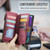 Samsung Galaxy A51 4G CaseMe C36 Card Slots Zipper Wallet RFID Anti-theft Leather Phone Case - Wine Red